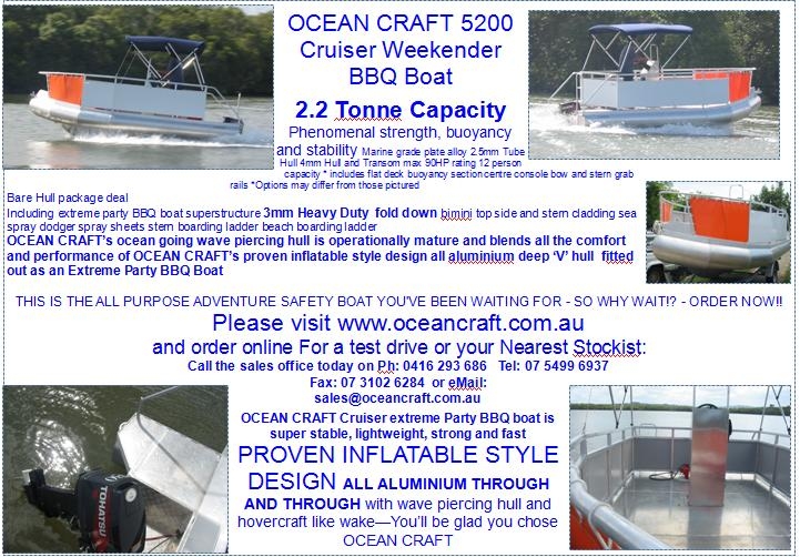 5.2M OCEAN CRAFT Cruiser extreme party BBQ boat